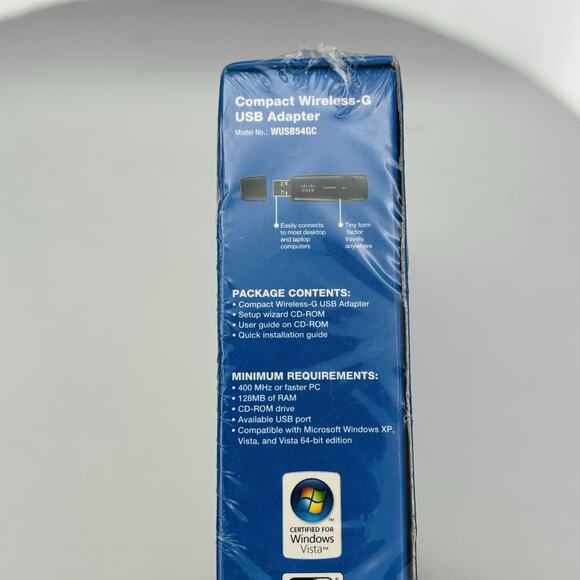 Linksys Compact Wireless - G USB Adapter Model WUSB54GC BRAND NEW Sealed. - Picture 12 of 16